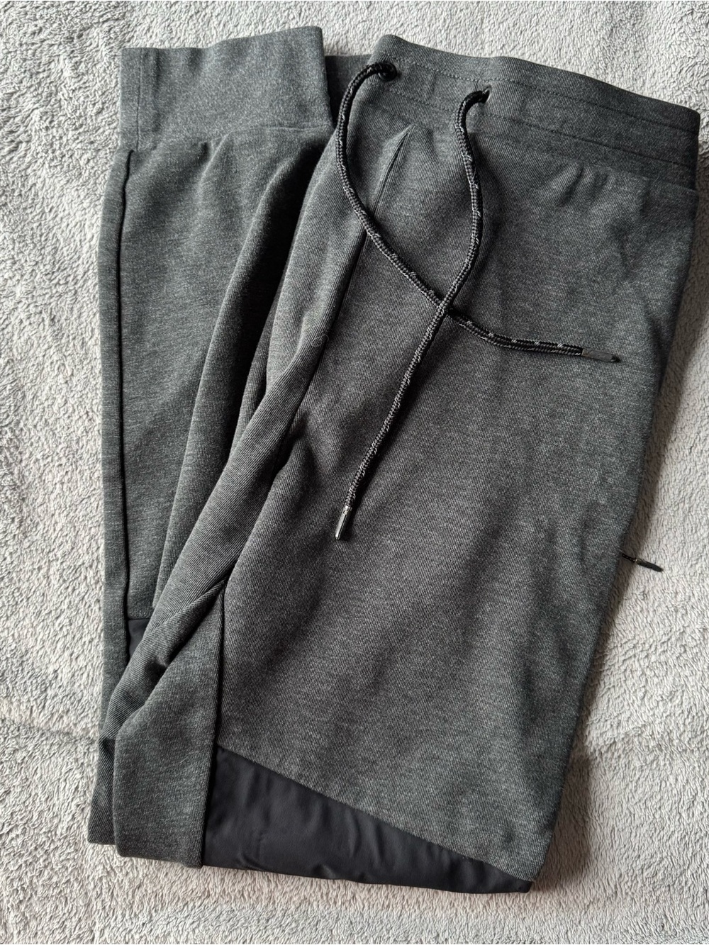 American Eagle Outfitters Men's Charcoal Drawstring Joggers